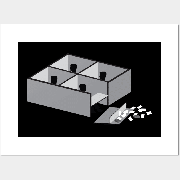 Minimalist Office Space Wall Art by Zercohotu